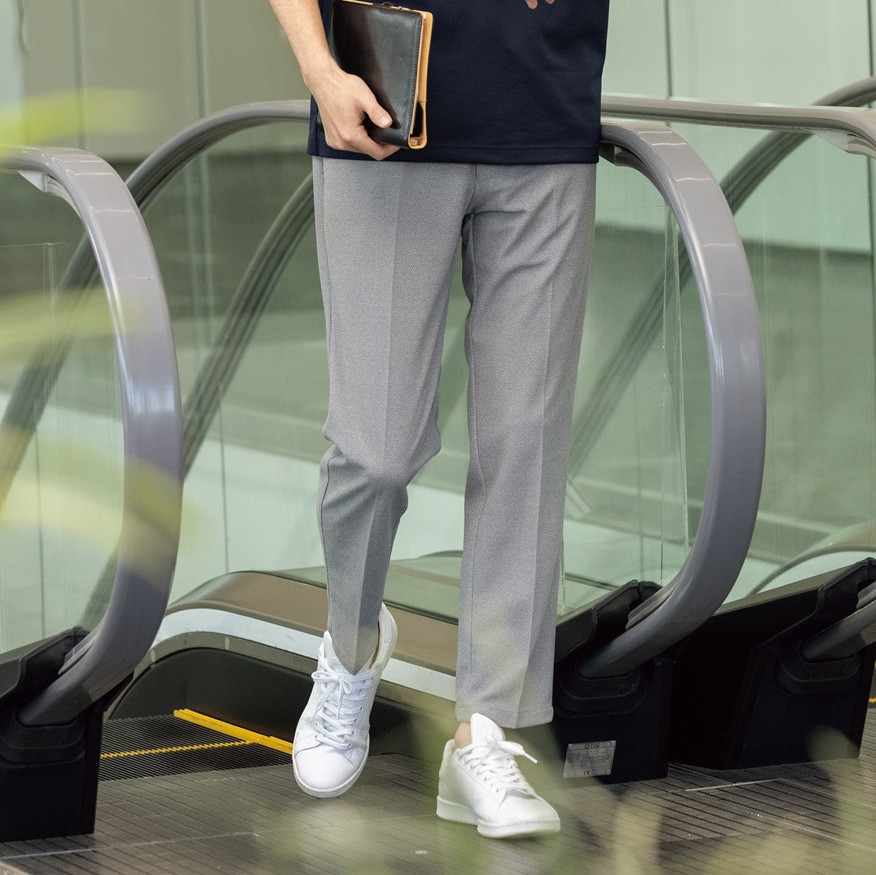 Pajama Suits Aircool Jacquard Jersey Pants - Gray_01