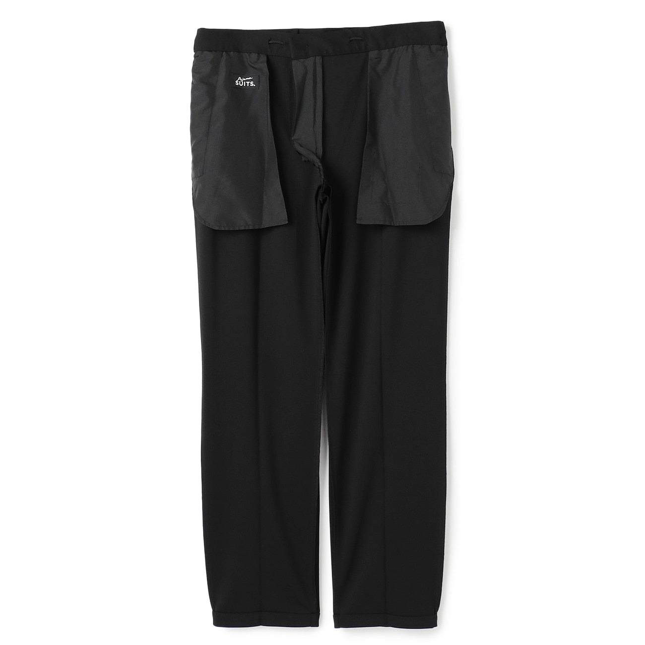 睡西服印花针织长裤 - 黑色_08