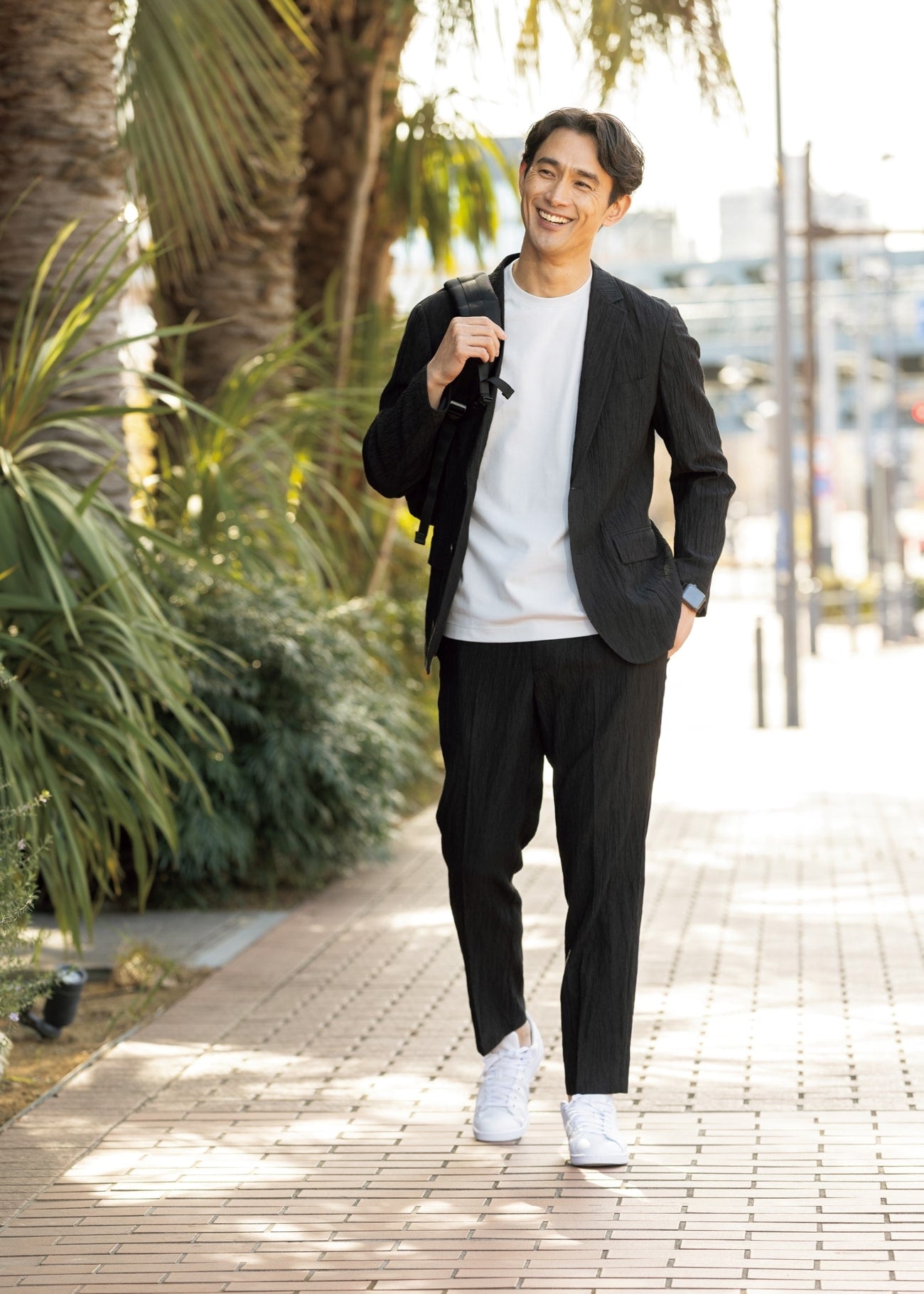 睡西衣Aircool Crepe Stretch Pants - Black_02