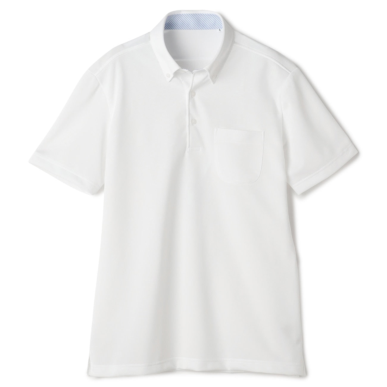 Biz PoloAircool 钮扣领衬衫 Polo Shirt - White_01