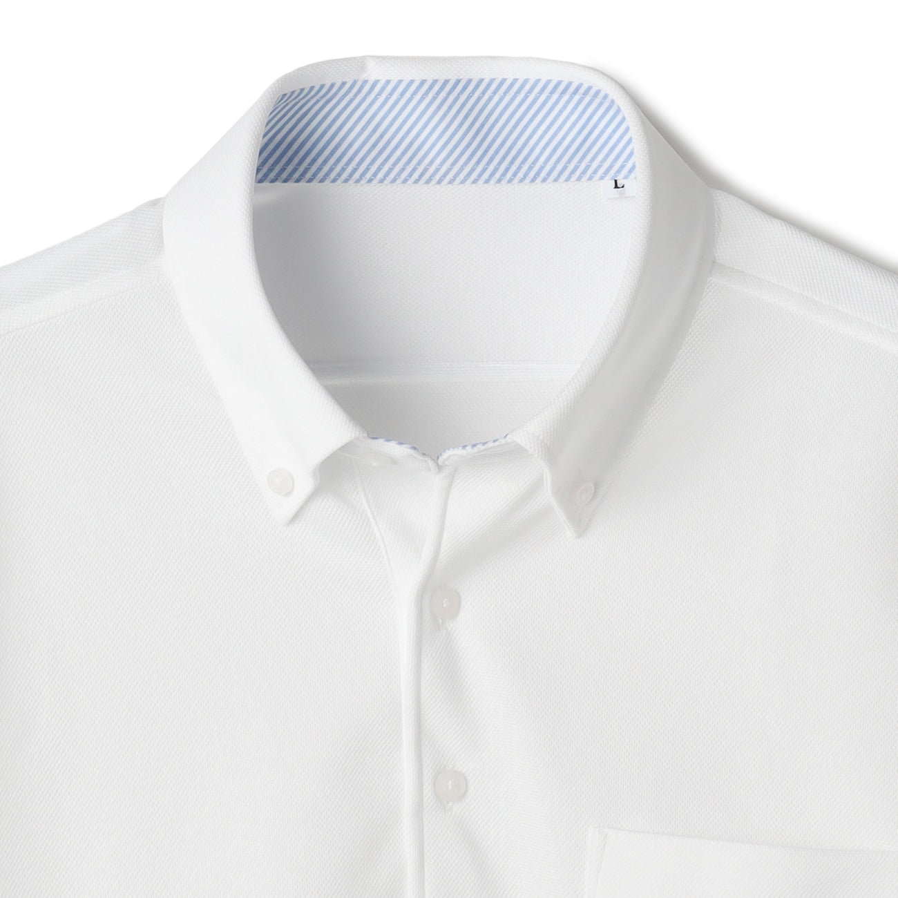 Biz PoloAircool 钮扣领衬衫 Polo Shirt - White_03