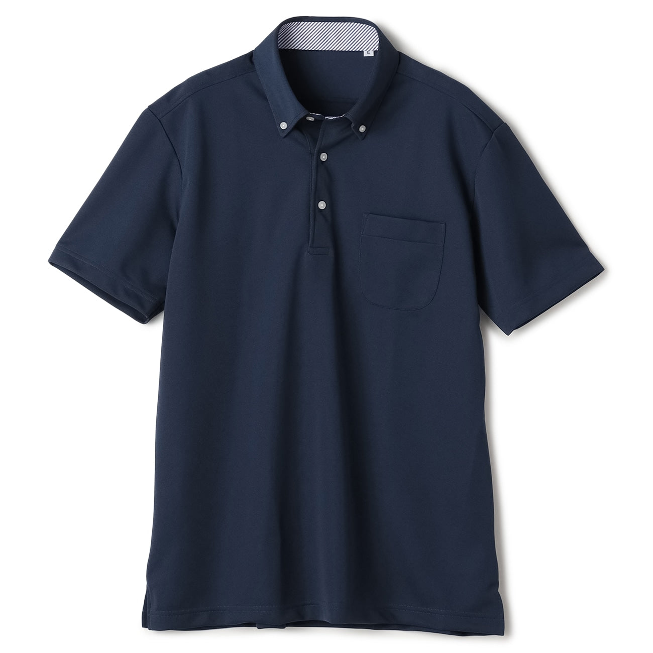 Biz PoloAircool 钮扣领衬衫 Polo Shirt - Blue_01