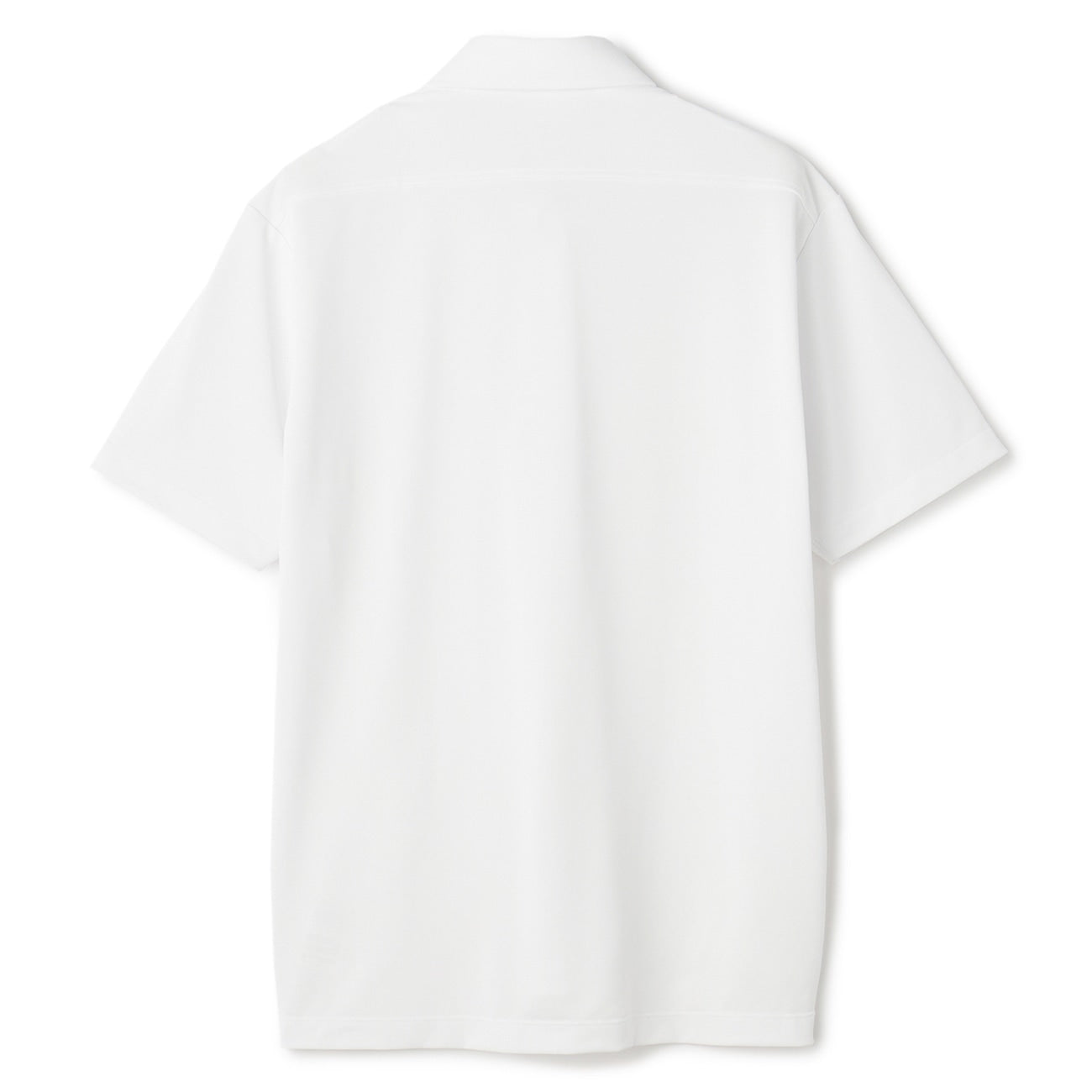 Biz Polo Aircool Button-down Moss Stitch Polo Shirt - White_04