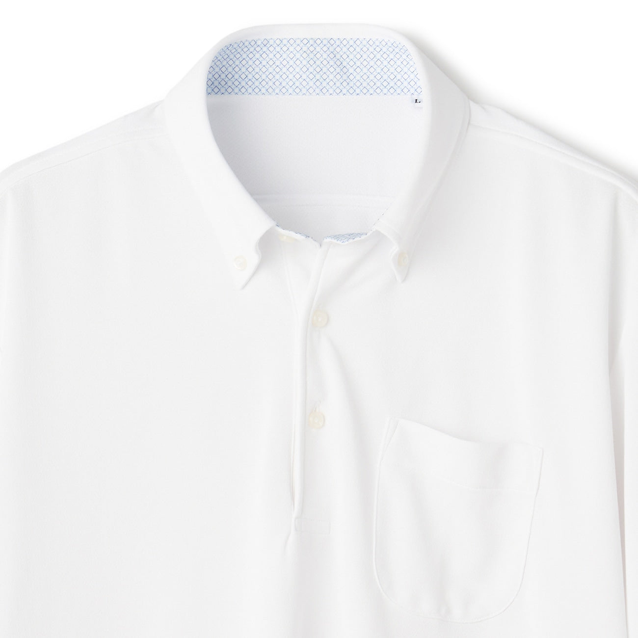 Biz Polo Aircool Button-down Polo Shirt - White_03