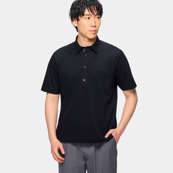 SUPER Aircool Stretch Pique Point Collar Polo Shirt [A28_6NLWPL2
