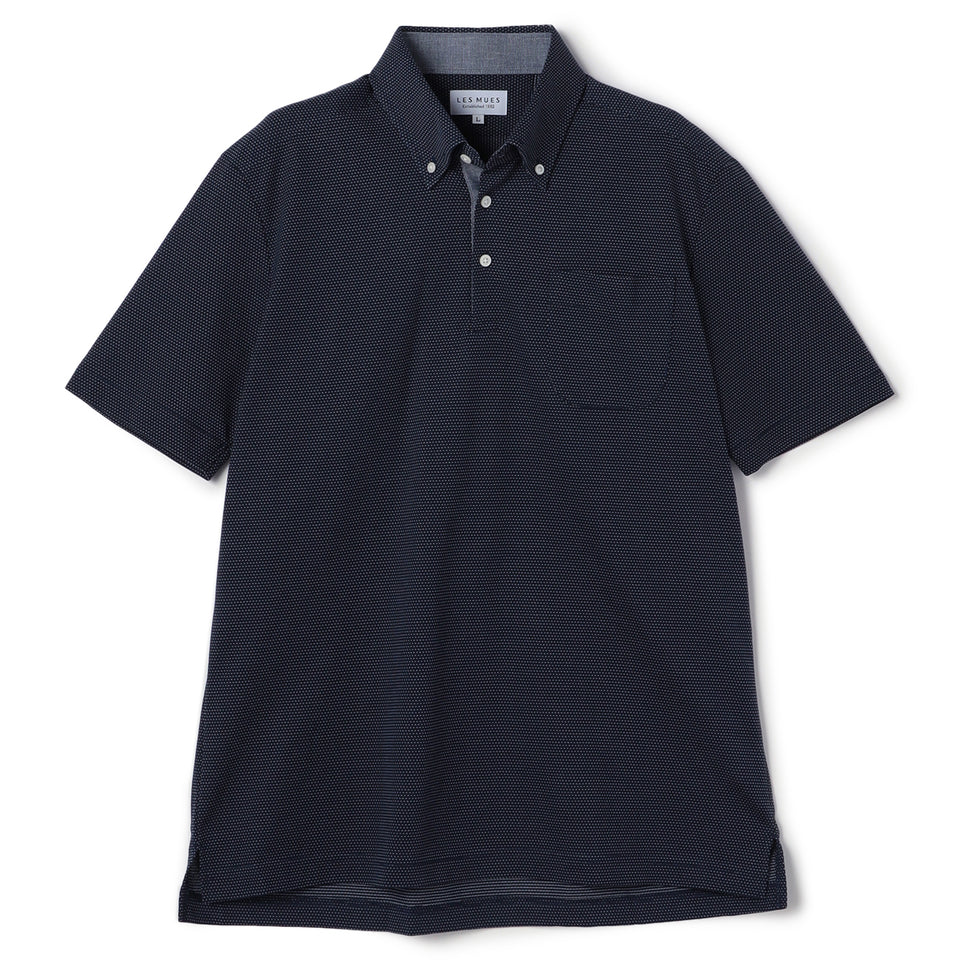 Biz Polo Air Cool Button-down Polo Shirt