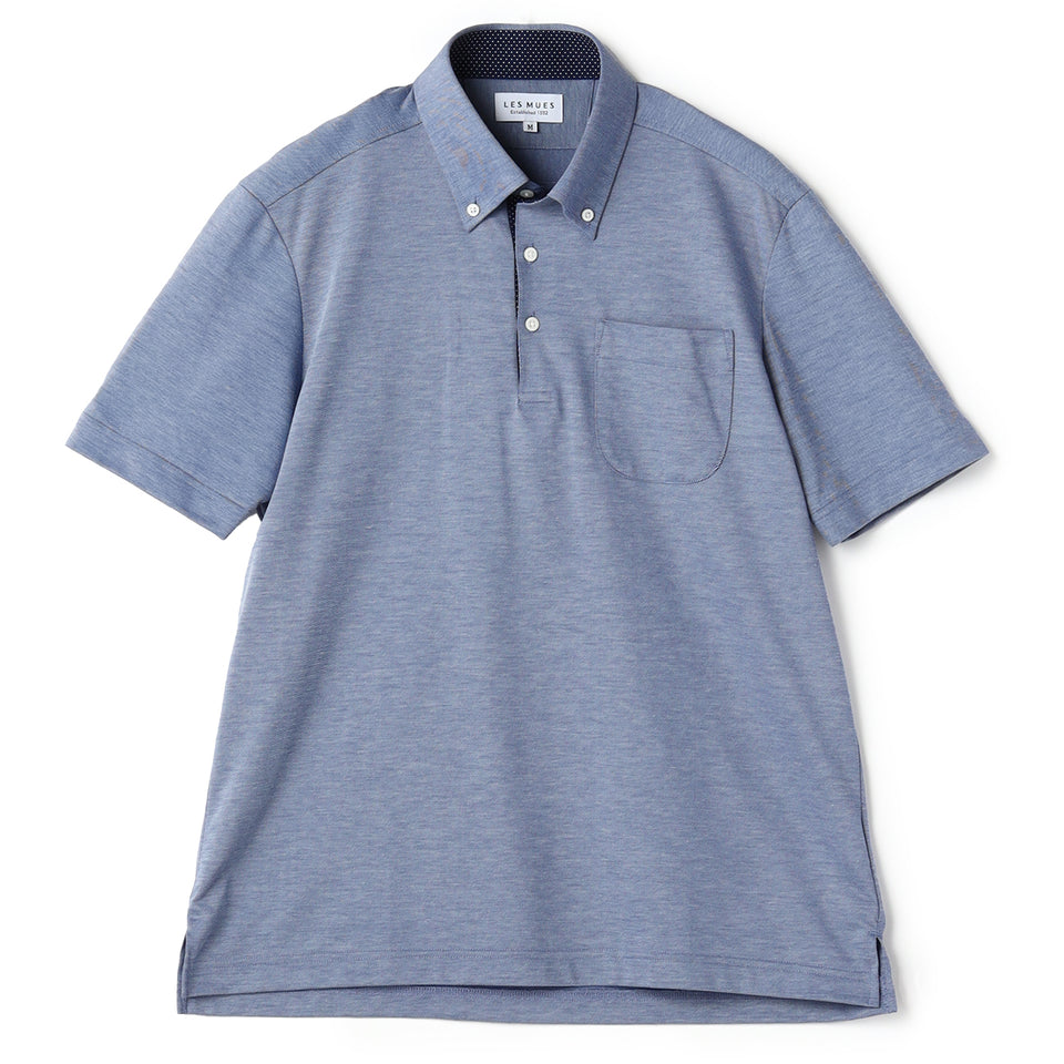 Biz Polo Air Cool Button-down Polo Shirt