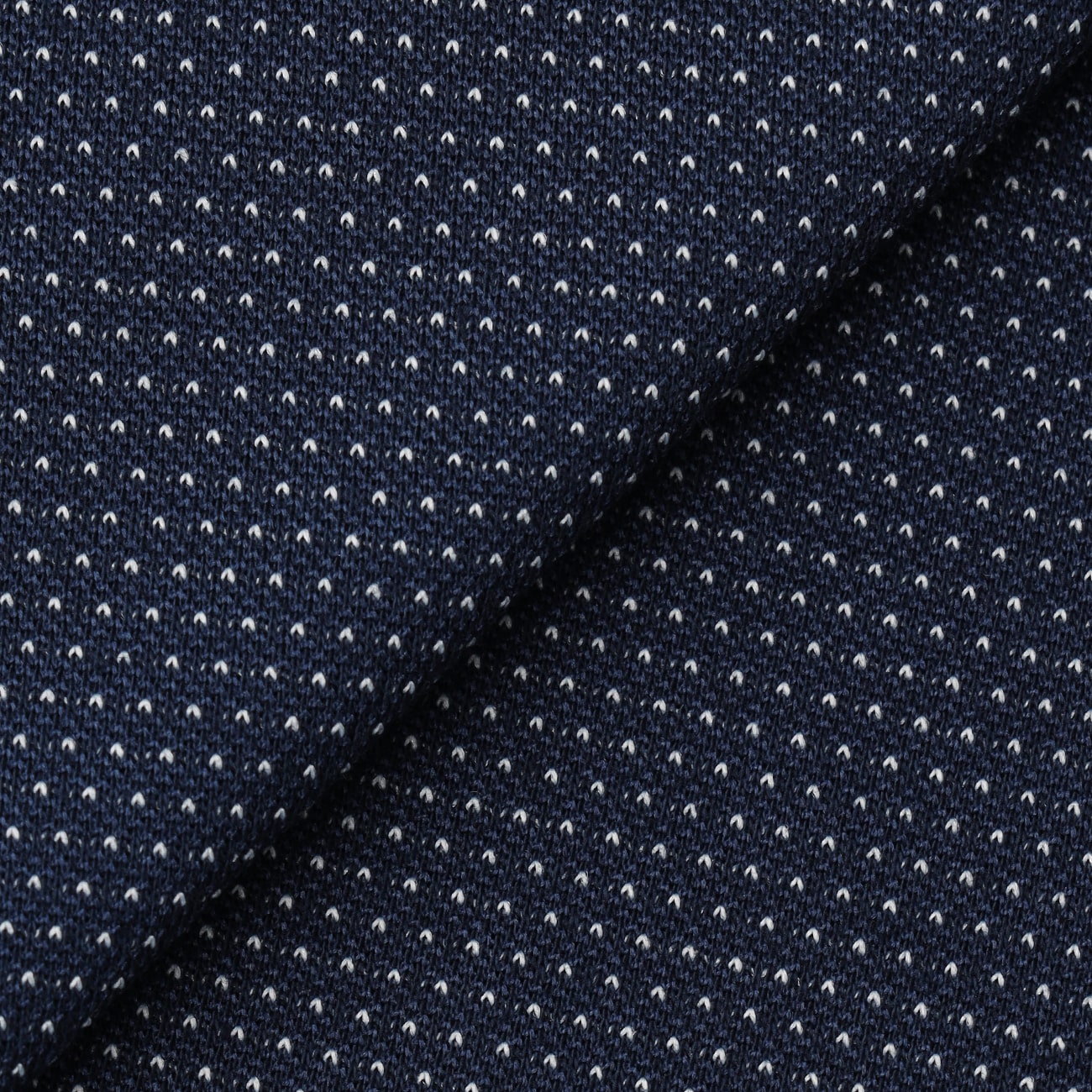 Biz PoloAircool 钮扣领衬衫 Sashiko Polo Shirt -深蓝