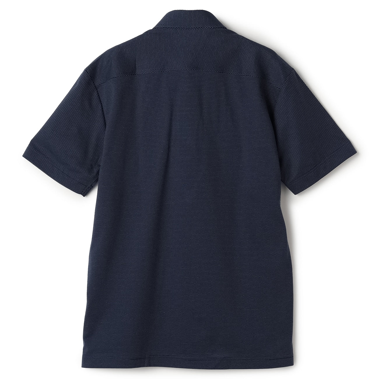 Biz PoloAircool 钮扣领衬衫 Sashiko Polo Shirt -深蓝