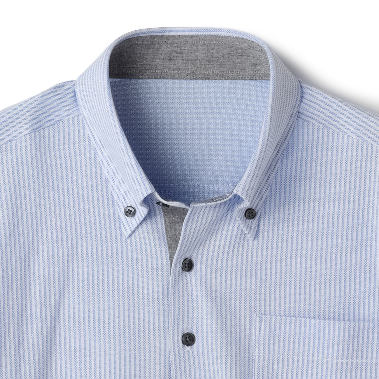 Biz PoloAircool 钮扣领衬衫 Stripe Polo Shirt -深蓝