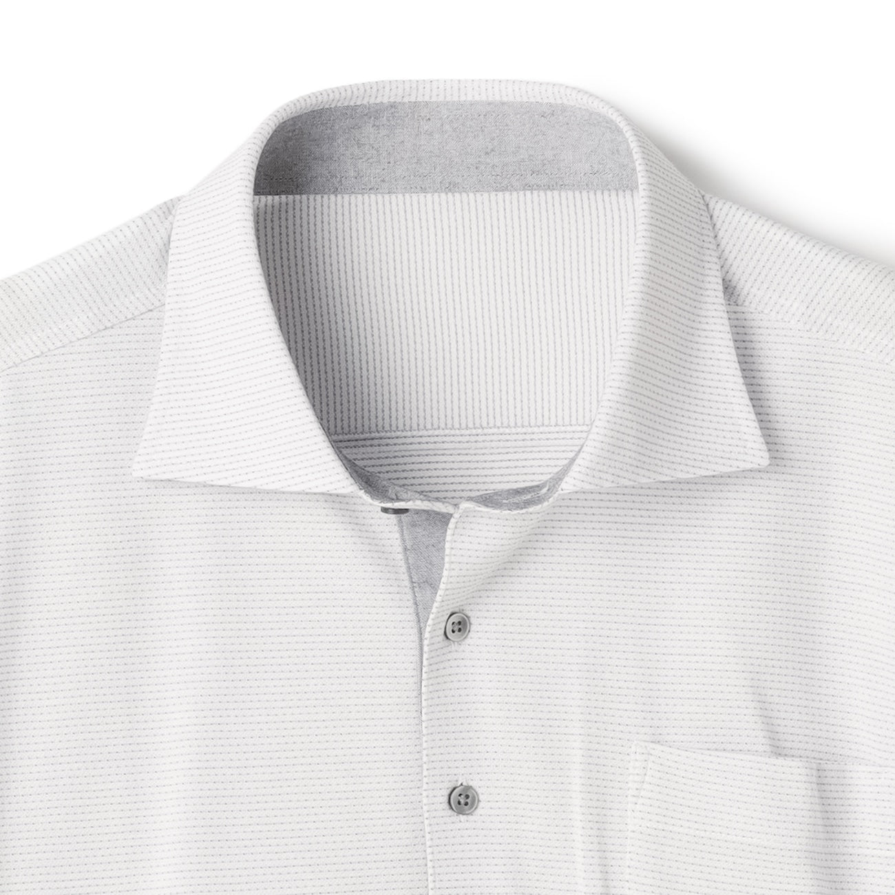 Biz PoloAircool 温莎领 Sashiko Polo 衫 - White_03