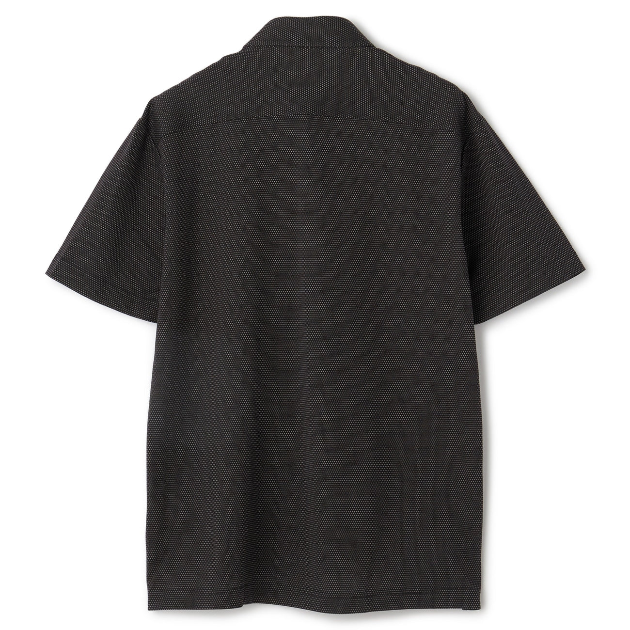Biz Polo Aircool Button-Down Sashiko Polo Shirt - Black_04