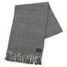 Washable Soft-touch Reversible Glen Plaid Scarf - Gray -01