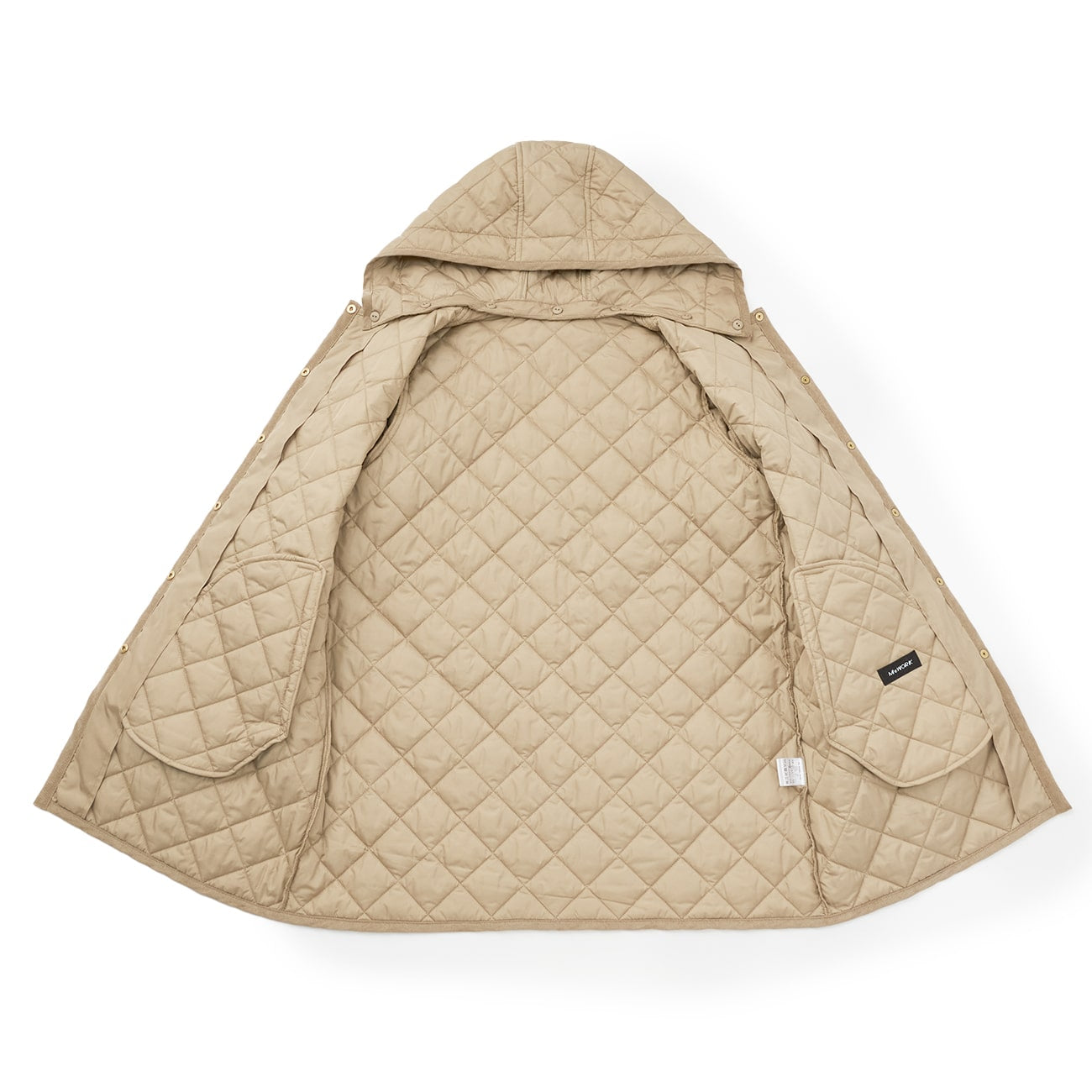 轻量款式保暖中长款绗缝大衣_09