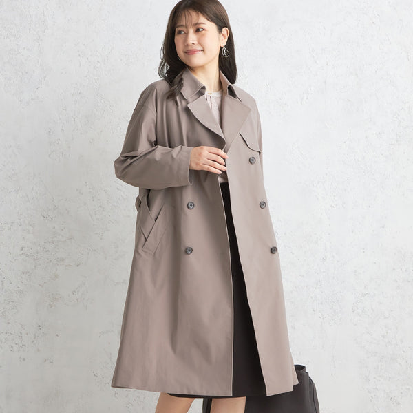 Lightweight Mocha Beige Oversized Trench Coat [A30_AH2453-03] | AOKI GLOBAL