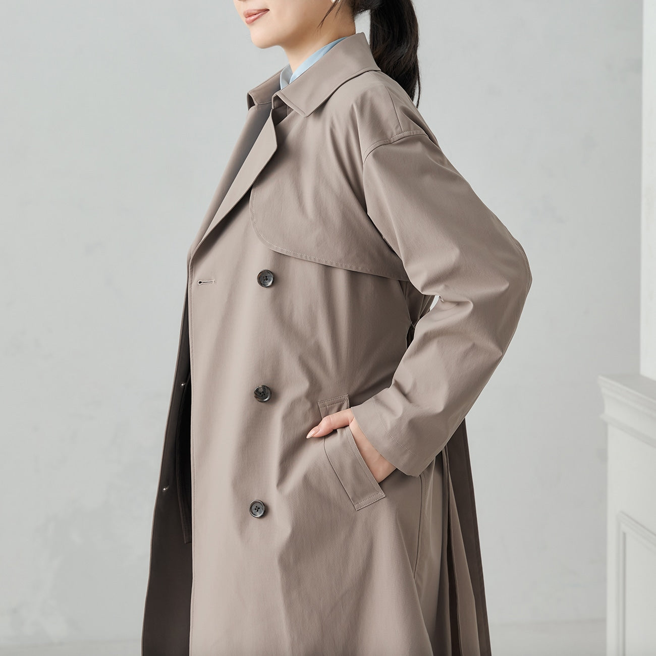 可拆卸防水弹力风衣内衬