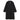 Bishu Japanese Fabric Wool Blend Collarless Coat - Black_08