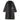 Bishu Japanese Fabric Wool Blend Collarless Coat - Black_12