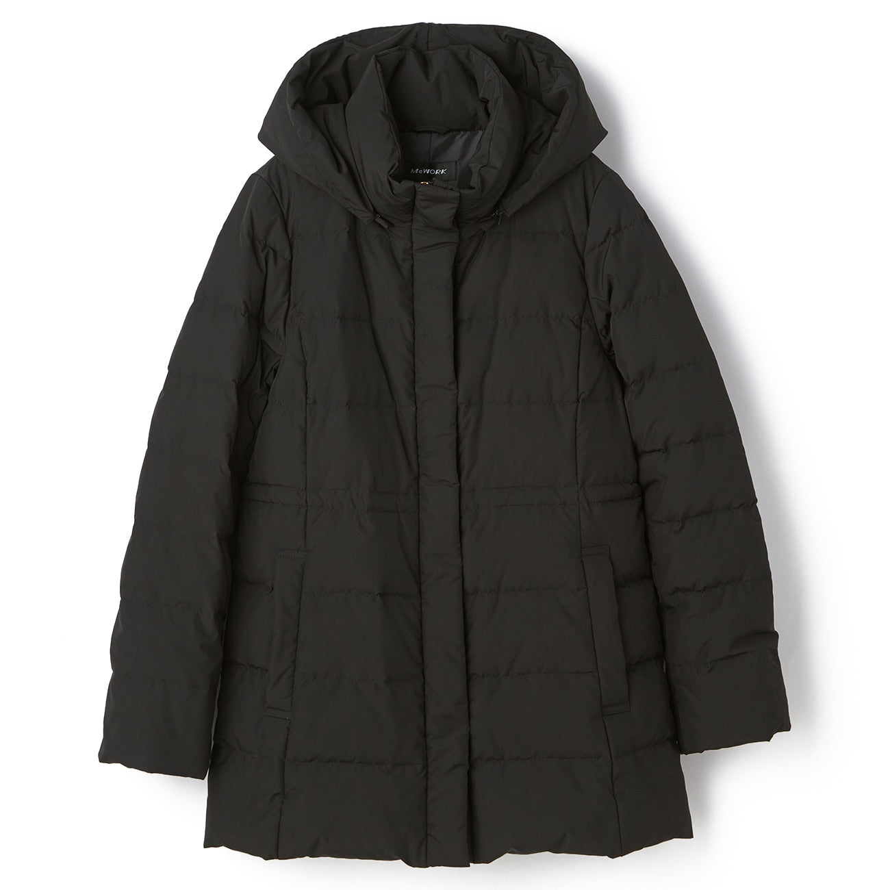 可拆式連帽羽絨外套 - 黑色_07