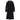 Japanese Fabric Long Coat with Belt - Black_09