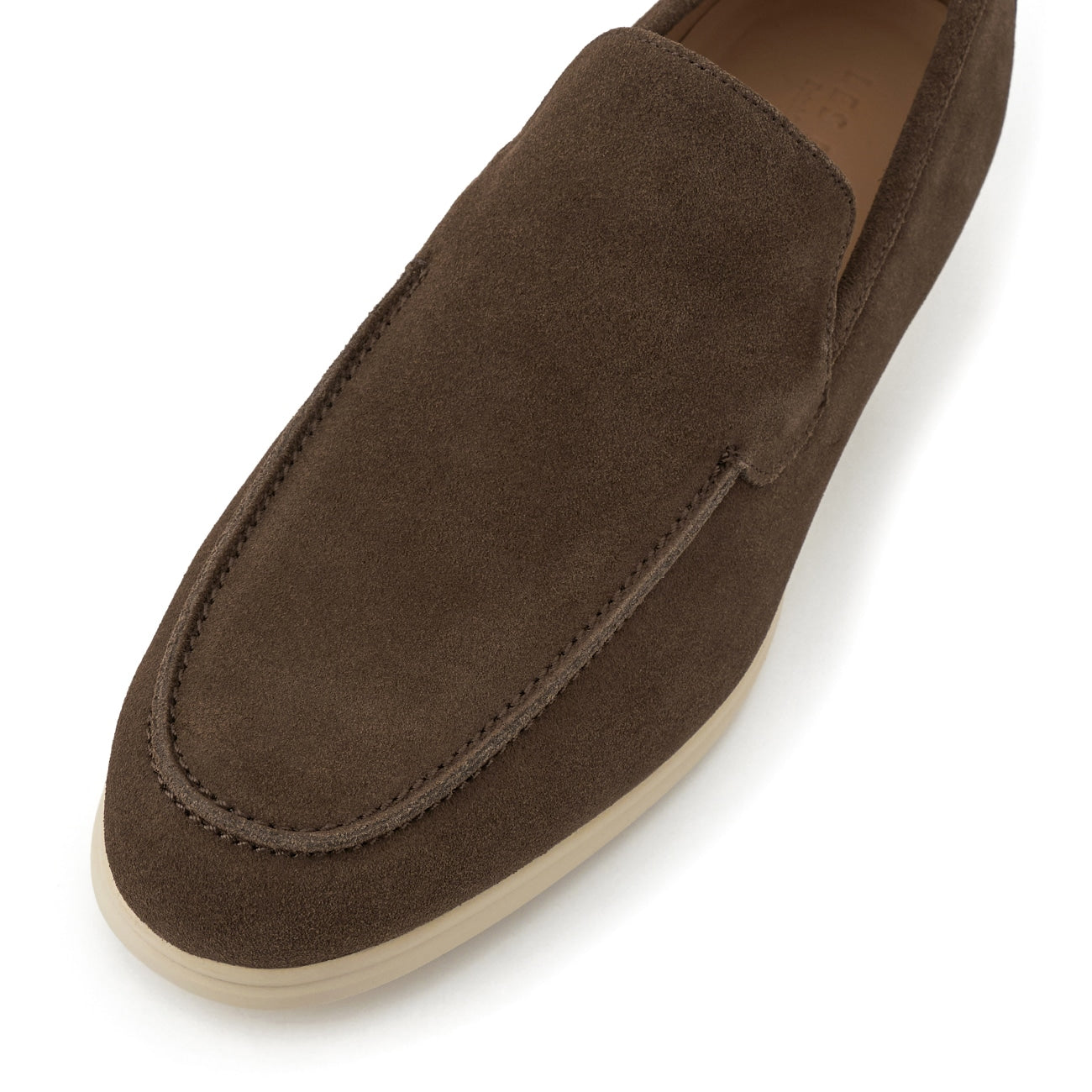 舒適麂皮 樂福鞋，附調節鞋墊 - 深棕色_04