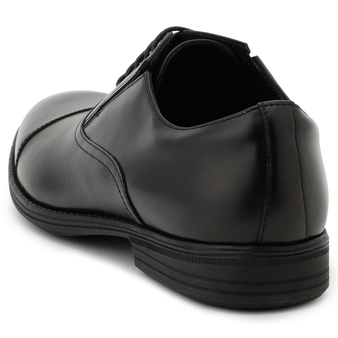 Lightweight Himeji Leather Cap-toe Oxford Shoes - Black_04