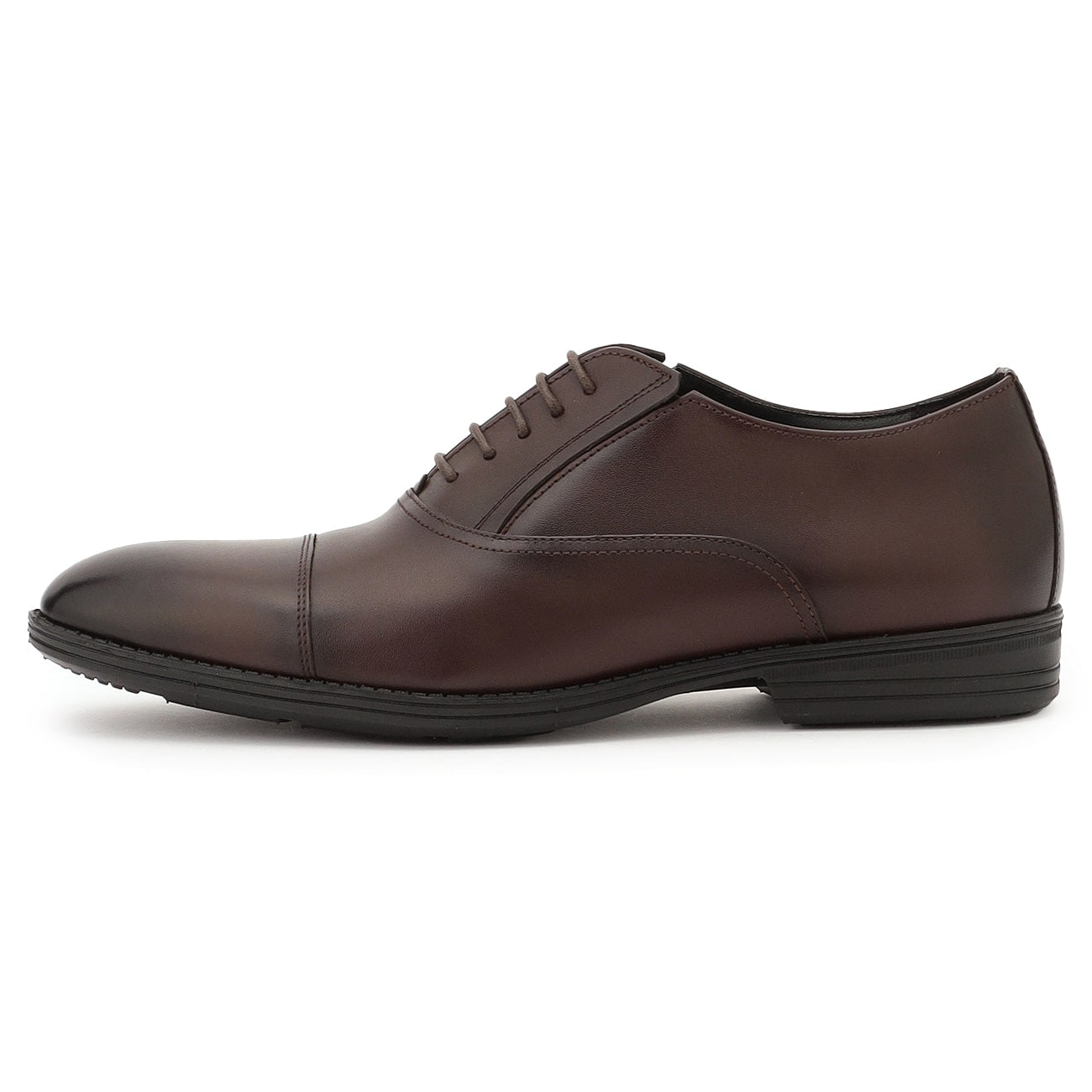 Lightweight Himeji Leather Cap-toe Oxford Shoes - Dark Brown_03
