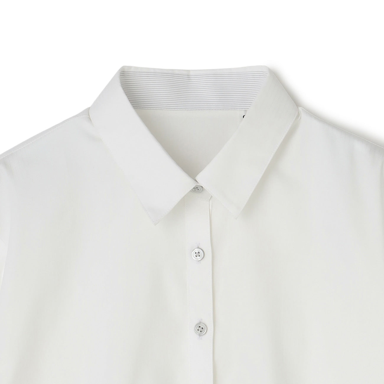 防紫外线多臂条纹衬衫 - 白色_08