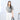 女款竹纖維人造絲條紋 Short 結襯衫 -灰