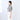女款竹纖維人造絲條紋 Short 結襯衫 -灰