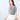 女款竹纖維人造絲條紋 Short 蝴蝶結襯衫 -灰