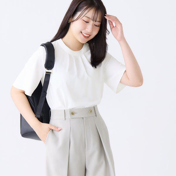 【未使用タグ】YOKOCHAN Puff-sleeve Blouse 白38 White Cotton Alicia Blouse | Pomander Place