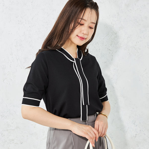 【正規品】Bibiy. EMILIA COLLAR KNIT BIBIY. MADE | EMILIA COLLAR KNIT BLACK｜Bibiy.