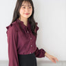 Tucked Blouse with Detachable Bow Tie_01