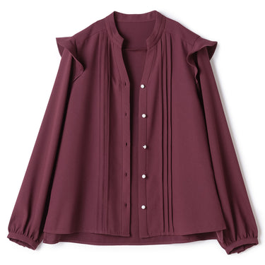 Tucked Blouse with Detachable Bow Tie_16