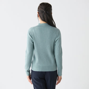 High-neck Cable Knit Sweater_10