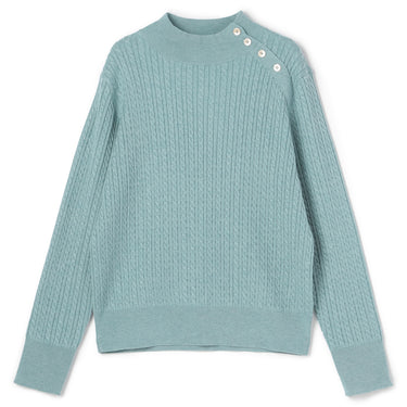 High-neck Cable Knit Sweater_11