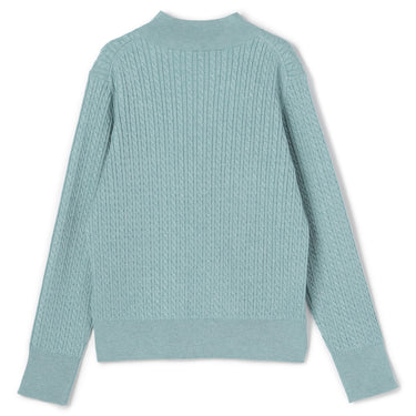 High-neck Cable Knit Sweater_13