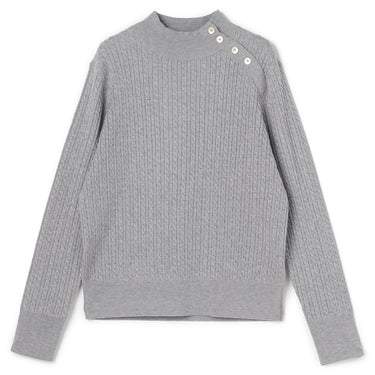 High-neck Cable Knit Sweater_21