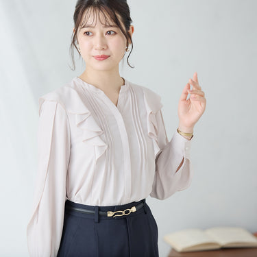 Ruffle Tucked Blouse_18