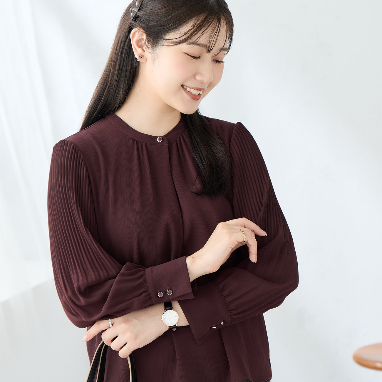绉褶袖上衣_20