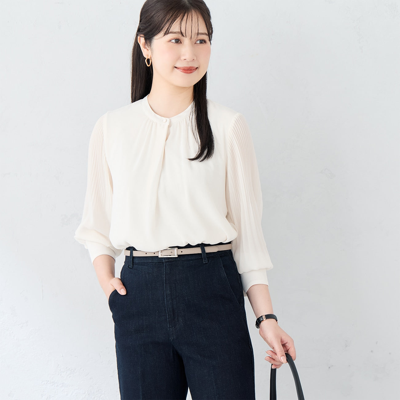 绉褶袖上衣_04