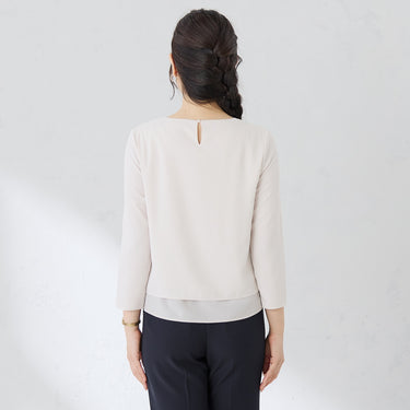 V-neck Layered Blouse_22