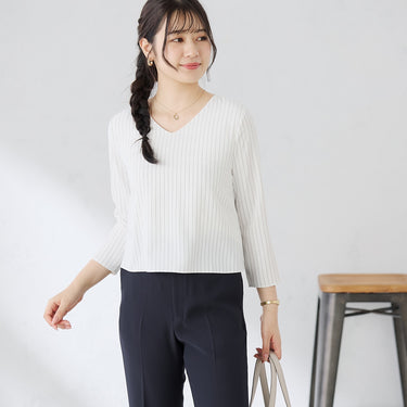 V-neck Layered Blouse_05