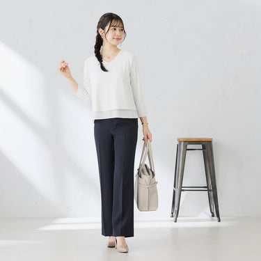 V-neck Layered Blouse_06