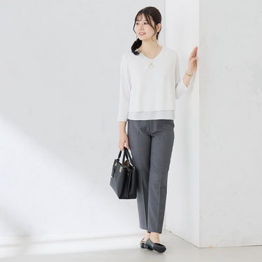 V-neck Layered Blouse_07