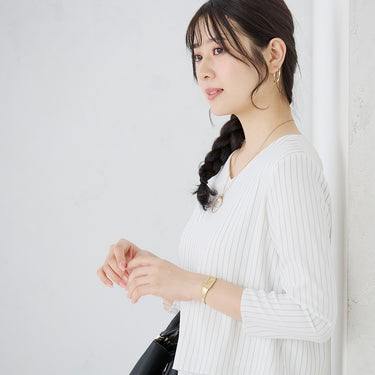 V-neck Layered Blouse_02