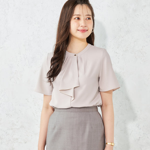 Short Sleeve Ruffle Blouse [A37_LE25S04M] | AOKI GLOBAL