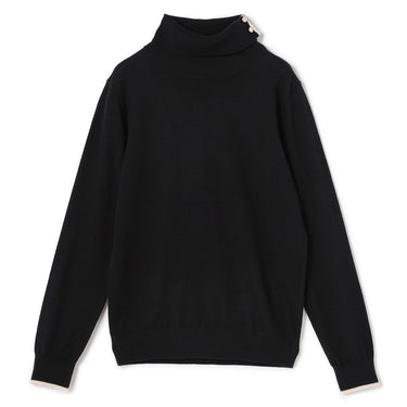 Contrast Color Turtleneck Knit_37