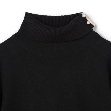 Contrast Color Turtleneck Knit_38